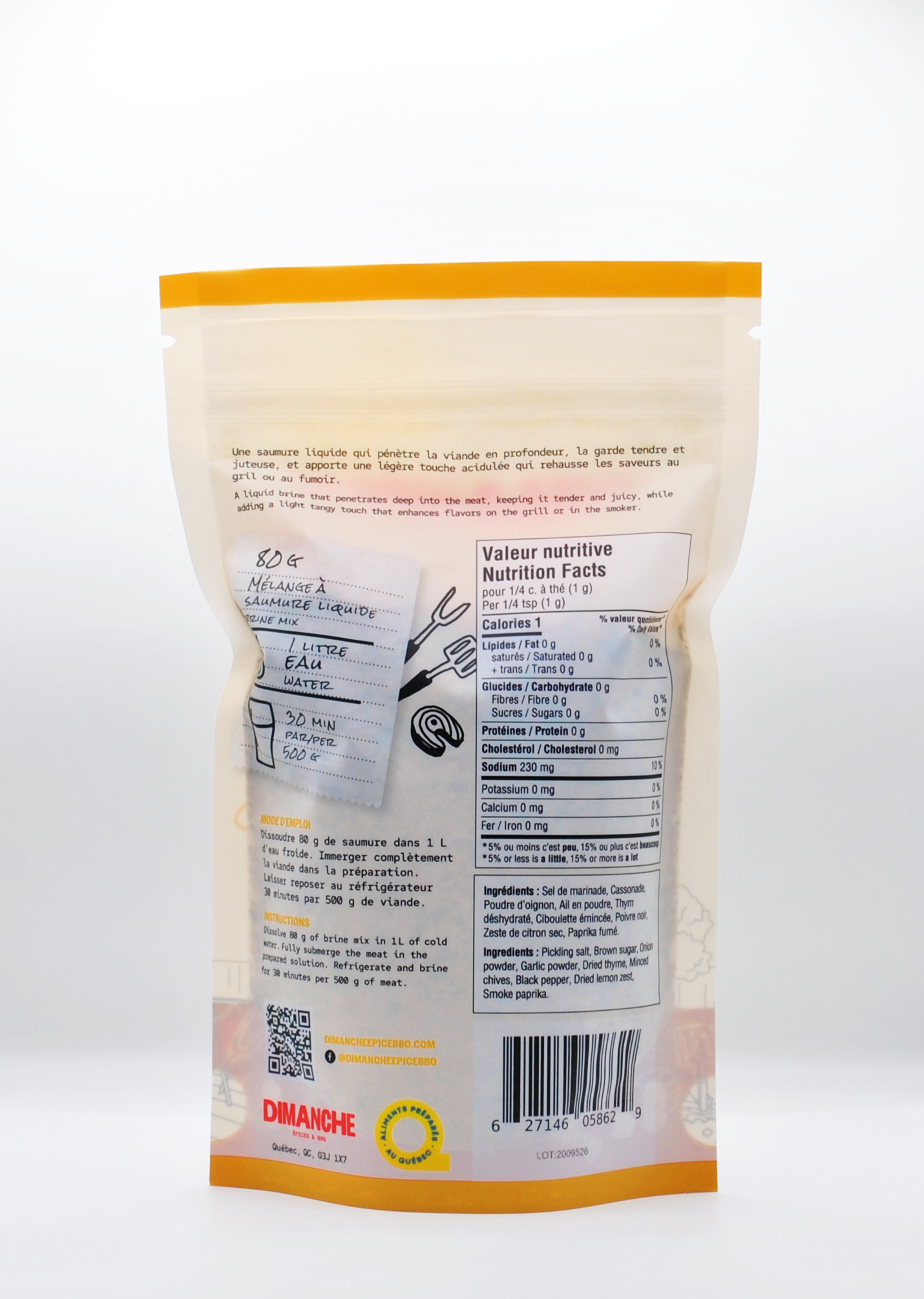 Mix de saumure liquide  sans nitrite